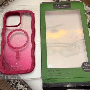 Kate Spade 16 pro max wavy ombré sparkle case 16 pro max